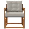 vidaXL Outdoor-Sofagarnitur Massives Akazienholz und Textilene