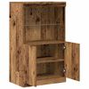 vidaXL LED-Sideboard Braun 60 x 37 x 100 cm Holzwerkstoff