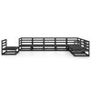 vidaXL 8-tlg. Garten-Lounge-Set Schwarz Massivholz Kiefer