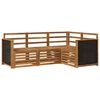 vidaXL Sofagarnituren 4 pcs Massivholz Akazie