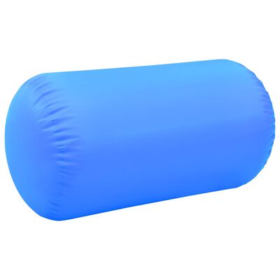 vidaXL Aufblasbare Gymnastik-Rolle mit Pumpe 120x90 cm PVC Blau