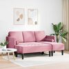 vidaXL Sofa Set mit Kissen 2 pcs Rosa Polyester