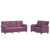 vidaXL Sofa-Set 2 pcs Lila Samt
