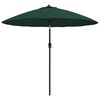 vidaXL Sonnenschirm mit Aluminium-Mast 250 cm Gr&uuml;n
