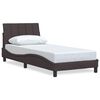 vidaXL Bettgestell ohne Matratze "Hanko" Dunkelbraun 90x190 cm Stoff