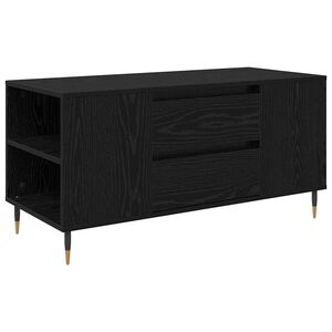 vidaXL Couchtisch Schwarz Eichen-Optik 102 x 44,5 x 50 cm