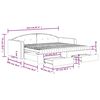 vidaXL Tagesbett Ausziehbar mit Schubladen Dunkelgr&uuml;n 90x200 cm Samt
