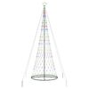 vidaXL LED-Weihnachtsbaum Mehrfarbig 399 cm Metall