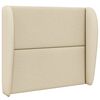vidaXL Kopfteil Ohr Creme 80 x 23 x 6 cm Stoff