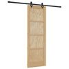 vidaXL Schiebet&uuml;r ORKDAL Natur 73,5 x 211 cm Massives Kiefernholz