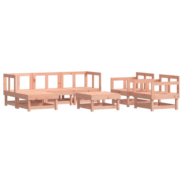 vidaXL 7-tlg. Garten-Lounge-Set Massivholz Douglasie