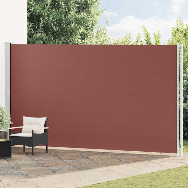 vidaXL Seitenmarkise Ausziehbar 220x600 cm Braun