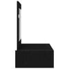 vidaXL Schminktisch mit Speicher Schwarz 83 x 40 x 70 cm Holzwerkstoff