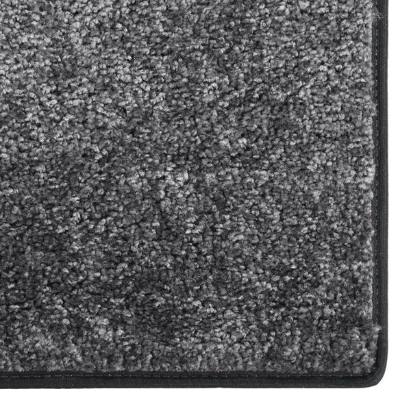 vidaXL Teppich Weich Rutschfest 115x170 cm Grau