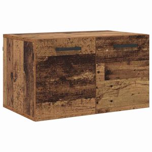 vidaXL Wandschrank 60 x 36,5 x 35 cm Holzwerkstoff Altholz