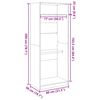 vidaXL Kleiderschrank Wei&szlig; 80x50x200 cm Holzwerkstoff