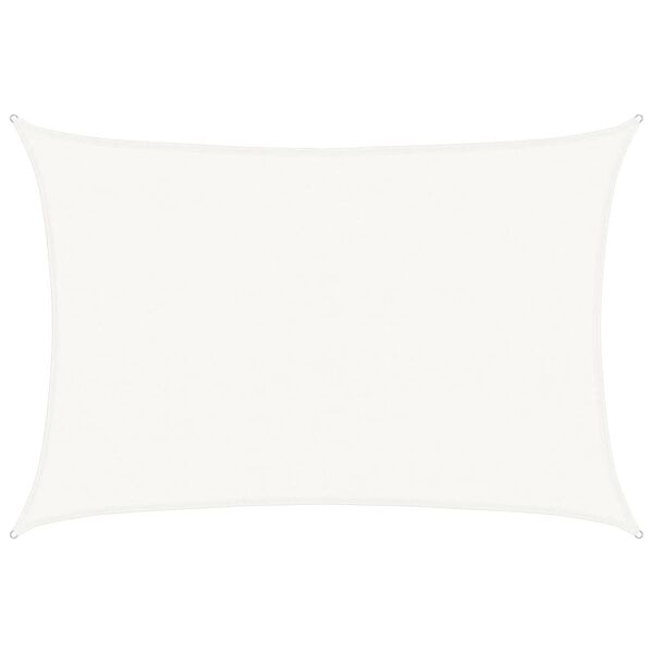 vidaXL Sonnensegel 160 g/m&sup2; Wei&szlig; 4x5 m HDPE