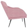 vidaXL Sitzbank Rosa 110x76x80 cm Samt