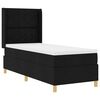 vidaXL Boxspringbett mit Matratze Schwarz 80 x 200 cm Stoff