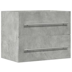 vidaXL Waschbeckenunterschrank Betongrau 60x38,5x48 cm Holzwerkstoff