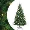 vidaXL K&uuml;nstlicher Weihnachtsbaum mit 300 LEDs mit St&auml;nder Gr&uuml;n 210 cm