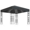 vidaXL Pavillon mit LED-Lichterkette 3x3 m Anthrazit