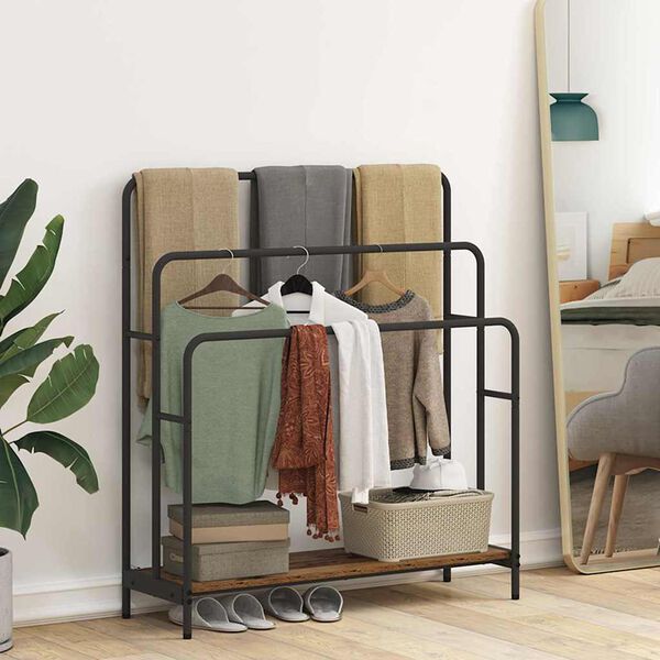 vidaXL Kleiderst&auml;nder Altholz 90 x 30 x 100,5 cm Holzwerkstoff