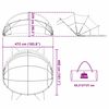 vidaXL Pool-Dome Transparent 472 x 460 x 229 cm PVC