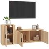 vidaXL 2-tlg. TV-Schrank-Set Sonoma-Eiche Holzwerkstoff