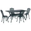 vidaXL Garten Essgruppe 5 stk. Gr&uuml;n Aluminium
