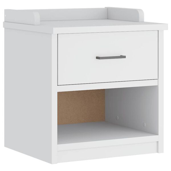 vidaXL Flurbank SANDNES Weiß 45x40x50 cm Massivholz Kiefer