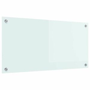vidaXL K&uuml;chenr&uuml;ckwand Wei&szlig; 80 x 40 cm Geh&auml;rtetes Glas