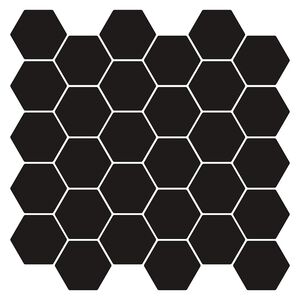 vidaXL Sechseckige Fliese 10 Stk. Schwarz 30 x 30 cm