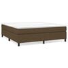 vidaXL Boxspringbettgestell Dunkelbraun 160x200 cm Stoff