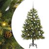 vidaXL K&uuml;nstlicher klappbarer Weihnachtsbaum mit Tannenzapfen 150 cm