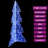 vidaXL Weihnachtsbaum mit 100 LEDs Blau 120 cm Acryl