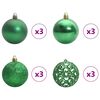 vidaXL K&uuml;nstlicher Weihnachtsbaum Gr&uuml;n 210 cm PVC, Plastik und Stahl