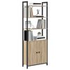 vidaXL B&uuml;cherregal Sonoma-Eiche 60 x 24 x 161 cm Holzwerkstoff