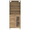vidaXL Highboard Artisan-Eiche 69,5 x 34 x 180 cm Holzwerkstoff