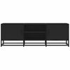 vidaXL TV-Schrank Schwarz 120x35x41 cm Holzwerkstoff und Metall