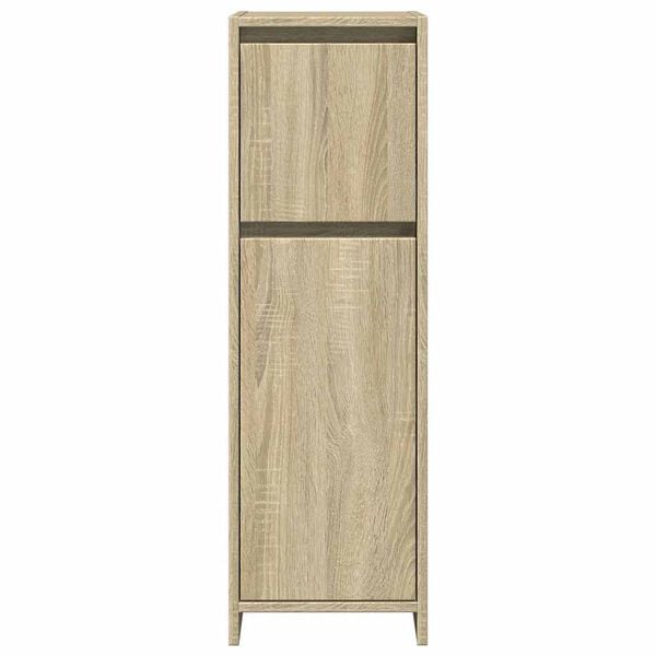 vidaXL Badezimmerschrank Sonoma-Eiche 30x30x95 cm Holzwerkstoff