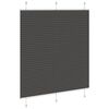 vidaXL Plissee Schwarz 115x150 cm Stoffbreite 114,4 cm Polyester