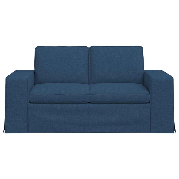 vidaXL Sofa Blau Gesamtabmessungen: 162 x 80 x 82 cm (B x T x H) Samt