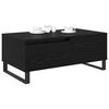 vidaXL Couchtisch Schwarz Eichen-Optik 90 x 50 x 36,5 cm Holzwerkstoff