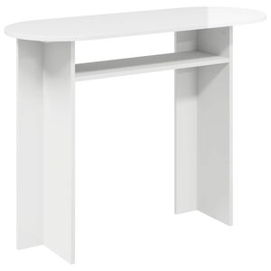 vidaXL Konsolentisch Hochglanz Wei&szlig; 100 x 39,5 x 75 cm Holzwerkstoff