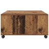vidaXL Couchtisch mit Schubladen Altholz 75 x 75 x 38 cm Holzwerkstoff