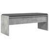 vidaXL Flurbank mit Kissen Beton Grau 103 x 38 x 40 cm