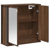 vidaXL Bad-Wandschrank mit Spiegel Braun Eichen-Optik 60x21x60 cm