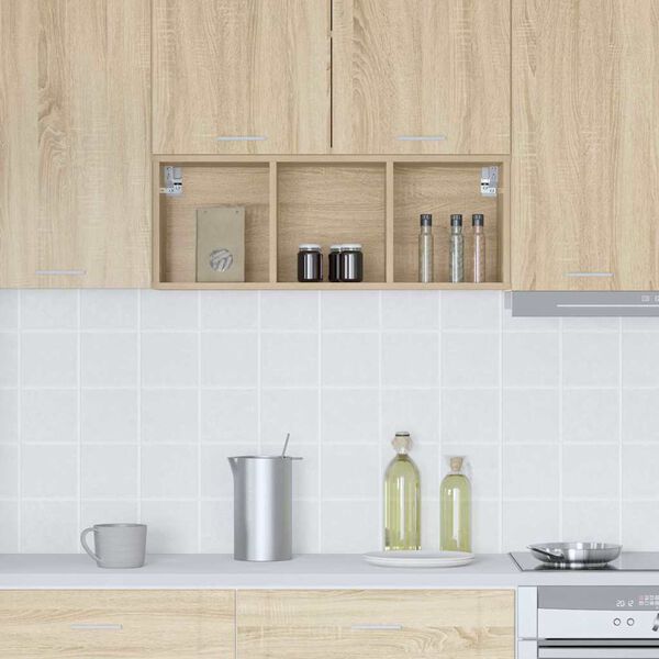 vidaXL H&auml;ngeschrank Sonoma-Eiche 30 x 29,5 x 80 cm Holzwerkstoff