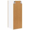 vidaXL H&auml;ngeschrank mit T&uuml;r 2 pcs Altes Holz und Wei&szlig; 30 x 31 x 80 cm